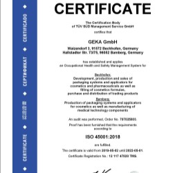 ISO 45001:2018 - GEKA